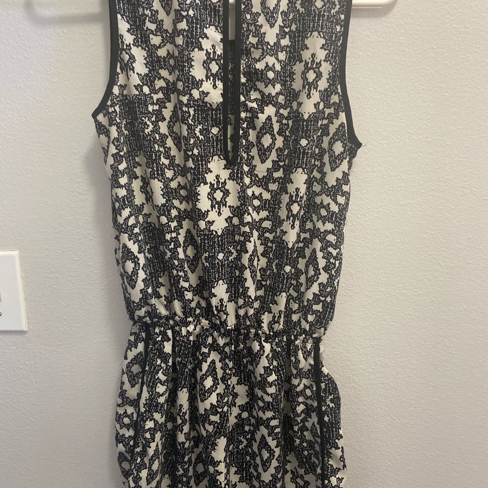 Black and Tan romper